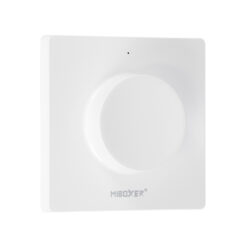 Alternative view of GloboStar® 71443 K1 Mi-BOXER Ασύρματο Επιτοίχιο Χειριστήριο Dimmer RF 2.4Ghz για όλα τα Μονόχρωμα Mi-BOXER Controller DC 3V 1 x CR2032 - IP20 Λευκό Μ8.5 x Π8.5 x Υ2.5cm - 5 Years Warranty
