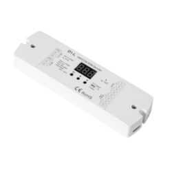 Alternative view of GLOBOSTAR® SKYDANCE-D1-L 71446 DC DMX Master Dimmer / Controller / Decoder Υψηλής Ταχύτητας με 1 x 15.5A 360W Κανάλια DC 12-24V 15.5A 360W Max IP20 - DMX512 & RDM - Μ17 x Π5 x Υ2.5cm - 5 Χρόνια Εγγύηση