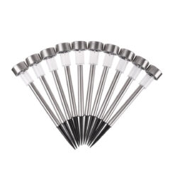 Alternative view of GLOBOSTAR® SOLARDECOR 71522 Διακοσμητικό Φωτιστικό Κήπου LED 1W 30lm 180° DC 5V με Φωτοβολταϊκό Panel 5V 0.1W & Επαναφορτιζόμενη Μπαταρία Li-ion 3.2V 600mAh Αδιάβροχο IP65 Πολύχρωμο RGB - Πακέτο 10 Τεμαχίων - Μ4.7 x Π4.7 x Υ29.5cm - 2 Χρόνια Εγγύηση