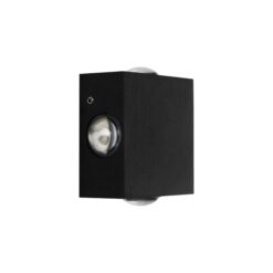 Alternative view of GLOBOSTAR® HIKARI 60686 Μοντέρνο Φωτιστικό Τοίχου - Απλίκα LED 8W 1000lm 30° AC 220-240V Αδιάβροχο IP65 Θερμό Λευκό 2700K - CREE XPE Chip & TÜV SÜD Driver - Μαύρο Ματ - Μ9 x Π4 x Υ9cm - 5 Χρόνια Εγγύηση