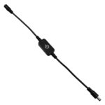 GLOBOSTAR® DIMMERANO 73304 Διακόπτης Αφής On/Off & Push Dimming με 1 x 5A 120W Κανάλι DC 12-24V 5A 120W Max IP20 – Μαύρο – Μ25 x Π2.3 x Υ1.1cm – 2 Χρόνια Εγγύηση