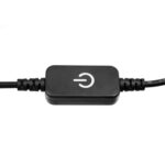 GLOBOSTAR® DIMMERANO 73304 Διακόπτης Αφής On/Off & Push Dimming με 1 x 5A 120W Κανάλι DC 12-24V 5A 120W Max IP20 – Μαύρο – Μ25 x Π2.3 x Υ1.1cm – 2 Χρόνια Εγγύηση