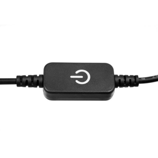 GLOBOSTAR® DIMMERANO 73304 Διακόπτης Αφής On/Off & Push Dimming με 1 x 5A 120W Κανάλι DC 12-24V 5A 120W Max IP20 – Μαύρο – Μ25 x Π2.3 x Υ1.1cm – 2 Χρόνια Εγγύηση