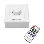 GLOBOSTAR® DIMMERONIA 73371 AC Triac Dimmer Τοίχου με RF Ασύρματο Χειριστήριο με 1 x 1.5A 350W Κανάλι AC 220-240V 1.5A 350W Max IP20 - Μ8.8 x Π5.7 x Υ8.8cm - 2 Χρόνια Εγγύηση