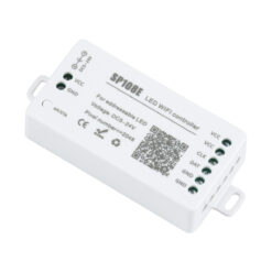 Alternative view of GLOBOSTAR® SP108E 73409 WiFi 2.4G Ψηφιακός Pixel Addressable Controller DC 5-12-24V IP20 - WiFi 2.4G - SPI/TTL Protocol 2048 IC - Μ8.1 x Π4.3 x Υ2.1cm - 2 Χρόνια Εγγύηση