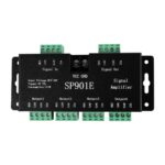 GloboStar® RGBCONTROLLER 73446 LED Digital RGB Ενισχυτής Σήματος SP901E LED Pixel WS2812B WS2811 SPI Signal Amplifier Repeater 10000 IC Professional Series 5-24V 288W – IP20 – Μ7 x Π14 x Υ3cm – 1 Χρόνος Εγγύηση
