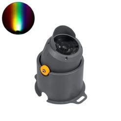 Alternative view of GloboStar® FLOOD-SIMA 90494 Κινούμενος Προβολέας - Σποτ Φωτισμού Wall Washer με Αντιθαμβωτική Γρίλια για Φωτισμό Κτιρίων LED 24W 2040lm 30° DC 24V Αδιάβροχο IP67 Μ14.5 x Π24.2 x Υ22.5cm RGBW DMX512 - Γκρι Ανθρακί - 3 Years Warranty