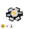 GLOBOSTAR® STARCHIP 73743 High Power Star LED 1W 80lm 90° DC 3.2V IP20 Θερμό Λευκό 2700K Dimmable - Sanan Chip - Μ2 x Π2 x Υ0.6cm - 2 Χρόνια Εγγύηση