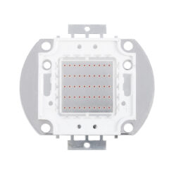 GloboStar® 73768 Υψηλής Ισχύος LED COB BRIDGELUX 50W 2500lm DC 20-24V - Μ5.6 x Π5.2 x Υ0.6cm - Κόκκινο - 2 Χρόνια Εγγύηση