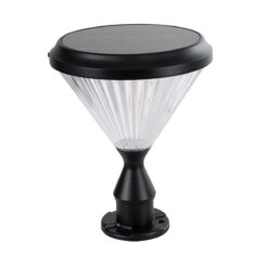 Alternative view of GLOBOSTAR® SHARP 90533 Φωτιστικό Κολωνάκι Κήπου LED 10W 500lm 120° DC 5V με Ενσωματωμένο Φωτοβολταϊκό Panel 6V 2W & Επαναφορτιζόμενη Μπαταρία Li-ion 3.2V 8000mAh με Αισθητήρα Ημέρας-Νύχτας Αδιάβροχο IP65 Ψυχρό Λευκό 6000K - Sanan SMD Chip - Γκρι Ανθρακί Ματ - Μ26 x Π26 x Υ33cm - 2 Χρόνια Εγγύηση