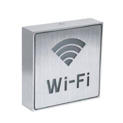 Alternative view of GloboStar® SENSATI 75657 Φωτιστικό Τοίχου Ένδειξης Wi-Fi LED 1W AC 220-240V IP20 - Σώμα Αλουμινίου - Μ11 x Π11 x Υ3cm - Μπλε