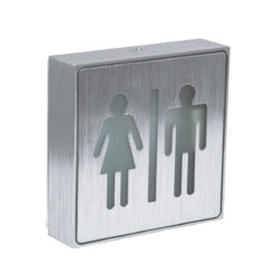 Alternative view of GloboStar® SENSATI 75656 Φωτιστικό Τοίχου Ένδειξης WC MAN & WOMAN LED 1W AC 220-240V IP20 - Σώμα Αλουμινίου - Μ11 x Π11 x Υ3cm - Πράσινο