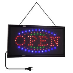 Alternative view of GLOBOSTAR® SIGN 75681 Διακοσμητικό Φωτιστικό Τοίχου Ένδειξης / Σήμανσης "OPEN" LED 5W 150lm 120° AC 220-240V IP20 Πολύχρωμο - Μαύρο - Μ48 x Π25 x Υ2cm - 2 Χρόνια Εγγύηση