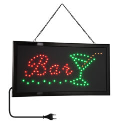 Alternative view of GloboStar® 75690 Φωτιστικό Ταμπέλα LED Σήμανσης BAR WITH COCTAIL με Πρίζα AC 230V Μ48xΠ25xΥ2cm