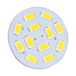 GLOBOSTAR® G4BACK 76102 Λάμπα G4 LED 4.5W 450lm 120° DC 12-24V IP20 Ψυχρό Λευκό 6000K Dimmable - Sanan SMD Chip - Back Pin - Μ3 x Π3 x Υ0.8cm - 2 Χρόνια Εγγύηση
