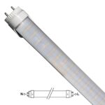 GloboStar® 76183 Λάμπα LED Τύπου Φθορίου T8 Αλουμινίου Τροφοδοσίας Δύο Άκρων 90cm 15W 230V 1300lm 180° με Καθαρό Κάλυμμα Θερμό Λευκό 3000K