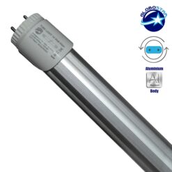 Alternative view of GloboStar® 76185 Λάμπα LED Τύπου Φθορίου T8 Αλουμινίου Τροφοδοσίας Δύο Άκρων 120cm 20W 230V 1800lm 180° με Καθαρό Κάλυμμα Θερμό Λευκό 3000K