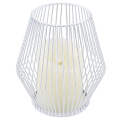 Alternative view of GloboStar® CANDLE 76488 Διακοσμητικό Realistic Κερί με LED Εφέ Κινούμενης Φλόγας - Μπαταρίας 2 x AA (Δεν Συμπεριλαμβάνονται) & Ασύρματο Χειριστήριο IR Θερμό Λευκό 2700K Dimmable Λευκό Φ14 x Υ16cm