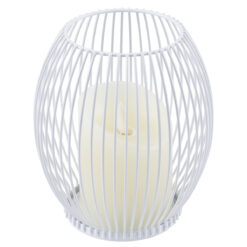 Alternative view of GloboStar® CANDLE 76490 Διακοσμητικό Realistic Κερί με LED Εφέ Κινούμενης Φλόγας - Μπαταρίας 2 x AA (Δεν Συμπεριλαμβάνονται) & Ασύρματο Χειριστήριο IR Θερμό Λευκό 2700K Dimmable Λευκό Φ14 x Υ16cm