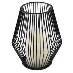 Alternative view of GloboStar® CANDLE 76494 Διακοσμητικό Realistic Κερί με LED Εφέ Κινούμενης Φλόγας - Μπαταρίας 2 x AA (Δεν Συμπεριλαμβάνονται) & Ασύρματο Χειριστήριο IR Θερμό Λευκό 2700K Dimmable Μαύρο Φ16 x Υ18cm