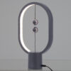 GloboStar® 76545 Επιτραπέζιο Φωτιστικό Πορτατίφ LED 15W 1500lm 360° DC 5V IP20 Θερμό Λευκό 2700K Γκρι & Λευκό Πλαστικό – Μ14 x Π5.5 x Υ24.8cm – 2 Xρόνια Εγγύηση