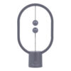 GloboStar® 76545 Επιτραπέζιο Φωτιστικό Πορτατίφ LED 15W 1500lm 360° DC 5V IP20 Θερμό Λευκό 2700K Γκρι & Λευκό Πλαστικό – Μ14 x Π5.5 x Υ24.8cm – 2 Xρόνια Εγγύηση