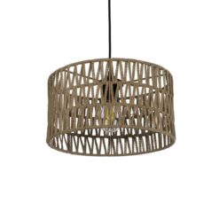 Alternative view of GLOBOSTAR® DARIO 204-0166 Boho Κρεμαστό Φωτιστικό Οροφής με Ντουί 1 x E27 AC 220-240V IP20 - Μπεζ - Μ30 x Π30 x Υ18cm