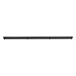 GLOBOSTAR® WALLBASE 77525 Γραμμική Μεταλλική Ροζέτα για Κρέμαση 4 Φωτιστικών - Μαύρο - Μ120 x Π5 x Υ2cm
