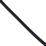 GLOBOSTAR® DECOCABLE 77601 Υφασμάτινο Καλώδιο 2 x 0.75mm² IP20 - Μαύρο - Μ100 x Π0.6 x Υ0.6cm