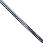 GLOBOSTAR® DECOCABLE 77613 Υφασμάτινο Καλώδιο 2 x 0.75mm² IP20 - Άσπρο & Μαύρο - Μ100 x Π0.6 x Υ0.6cm