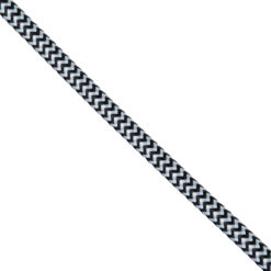 GLOBOSTAR® DECOCABLE 77613 Υφασμάτινο Καλώδιο 2 x 0.75mm² IP20 - Άσπρο & Μαύρο - Μ100 x Π0.6 x Υ0.6cm