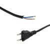 GLOBOSTAR® WHIP 77669 Μοντέρνο DIY Υφασμάτινο Καλώδιο με Διακόπτη On/Off AC 220-240V IP20 – Μαύρο – Μ140 x Π2.7 x Υ1.9cm
