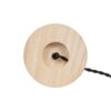 GLOBOSTAR® NOX 77700 Μοντέρνο Επιτραπέζιο Φωτιστικό Πορτατίφ με Ντουί 1 x E27 AC 220-240V IP20 – Μπεζ & Μαύρο – Μ12 x Π12 x Υ9cm