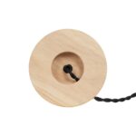 GLOBOSTAR® NOX 77701 Μοντέρνο Επιτραπέζιο Φωτιστικό Πορτατίφ με Ντουί 1 x E27 AC 220-240V IP20 – Μπεζ & Μπρούτζινο – Μ12 x Π12 x Υ9cm