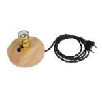 GLOBOSTAR® NOX 77702 Μοντέρνο Επιτραπέζιο Φωτιστικό Πορτατίφ με Ντουί 1 x E27 AC 220-240V IP20 – Μπεζ & Χρυσό – Μ12 x Π12 x Υ9cm