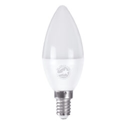 Alternative view of GLOBOSTAR® CANDLE 60004 Λάμπα Κεράκι E14 C37 LED 6W 582lm 260° AC 220-240V IP20 Φυσικό Λευκό 4500K - Lumileds SMD Chip - Λευκό Γαλακτερό - Μ3.7 x Π3.7 x Υ10cm - 3 Χρόνια Εγγύηση