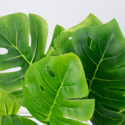 Alternative view of GloboStar® MONSTERA MEDIUM 78261 Τεχνητό Φυτό Μονστέρα Μεσ. - Μπουκέτο Διακοσμητικών Φυτών - Κλαδιών με Φύλλωμα Πράσινο Υ33cm