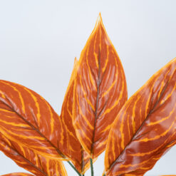 Alternative view of GloboStar® AGLAONEMA ORANGE 78265 Τεχνητό Φυτό Αγλαόνημα Πορτ. - Μπουκέτο Διακοσμητικών Φυτών - Κλαδιών με Φύλλωμα Πορτοκαλί Υ30cm