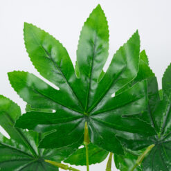 Alternative view of GloboStar® FATSIA 78283 Τεχνητό Φυτό Φάτσια - Μπουκέτο Διακοσμητικών Φυτών - Κλαδιών με Φύλλωμα Πράσινο Υ36cm