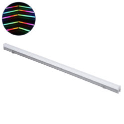Alternative view of GLOBOSTAR® DIGIBAR 90214 Ψηφιακή Pixel Addressable Facade Μπάρα LED 12W 600lm 180° DC 24V Αδιάβροχο IP65 8 x Pixel Πολύχρωμο RGB Dimmable DMX512 SPI/TTL Protocol IC UCS512C0 - Bridgelux SMD Chip - Ασημί με Λευκό Γαλακτερό Κάλυμμα - Μ100 x Π3 x Υ4.5cm - 3 Χρόνια Εγγύηση