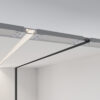 GloboStar® PLASTERBOARD-PROFILE 70820-3M Προφίλ Αλουμινίου – Βάση & Ψύκτρα Ταινίας LED με Μαύρο Φιμέ Κάλυμμα – Χωνευτή Χρήση σε Γυψοσανίδα – Trimless – Πατητό Κάλυμμα – Ασημί – 3 Μέτρα – Πακέτο 5 Τεμαχίων – Μ300 x Π6.7 x Υ1.4cm