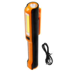Alternative view of GloboStar® 79017 Φορητός Επαναφορτιζόμενος Φακός Εργασίας Work Light LED COB 3W + 3W 350lm με 3 Modes & 1 x Μπαταρία 1200mAh Li-ion Ψυχρό Λευκό 6000K