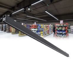 Alternative view of GLOBOSTAR® MARKET 61021 Μοντέρνο Γραμμικό Επεκτεινόμενο Φωτιστικό Οροφής LED 18W 2200lm 60° AC 220-240V IP20 Φυσικό Λευκό 4500K - Lumileds SMD Chip - Μαύρο Ματ - Μ120 x Π2 x Υ4cm - 3 Χρόνια Εγγύηση