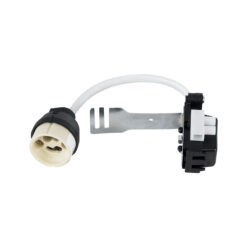 Alternative view of GLOBOSTAR® LAMPHOLDER 78950 Ντουί Gu10 Πορσελάνης με 15cm Καλώδιο σε Anti-Fire Protection High Resistance Tube & Κυτίο Συνδεσμολογίας - ᐊVDEᐅ Certified - IP20 - Μ15 x Π3.5 x Υ3.5cm