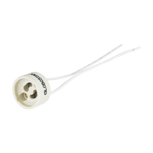 GloboStar® LAMPHOLDER 78951 Ντουί GU10 Πορσελάνης με 15cm Καλώδιο – IP20 – Φ2.7 x Μ15cm – 5 Χρόνια Εγγύηση