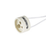 GloboStar® LAMPHOLDER 78951 Ντουί GU10 Πορσελάνης με 15cm Καλώδιο – IP20 – Φ2.7 x Μ15cm – 5 Χρόνια Εγγύηση