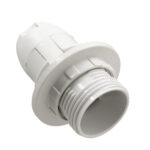 GLOBOSTAR® LAMPHOLDER 78962 Ντουί E14 με Ροδέλα IP20 Λευκό - Μ4.5 x Π4.5 x Υ5.6cm