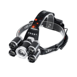 Alternative view of GloboStar® 79059 Φακός Κεφαλής Επαναφορτιζόμενος LED CREE XML2-T6 Chip 30 Watt 2000lm με 2 x 18650 Μπαταρίες 5200mAh Ψυχρό Λευκό 6000K - Μ9 x Π7.5 x Υ9cm