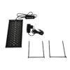 GLOBOSTAR® AQUARIUS 79678 Φωτιστικό Ενυδρείου με Ενσωματωμένο Χειριστήριο LED 12W 600lm 120° AC 220-240V Αδιάβροχο IP44 Πολύχρωμο RGBW Dimmable – Sanan SMD Chip – Μαύρο – Μ30 x Π11 x Υ3cm – 2 Χρόνια Εγγύηση
