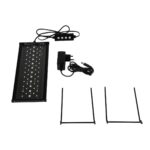GLOBOSTAR® AQUARIUS 79678 Φωτιστικό Ενυδρείου με Ενσωματωμένο Χειριστήριο LED 12W 600lm 120° AC 220-240V Αδιάβροχο IP44 Πολύχρωμο RGBW Dimmable – Sanan SMD Chip – Μαύρο – Μ30 x Π11 x Υ3cm – 2 Χρόνια Εγγύηση